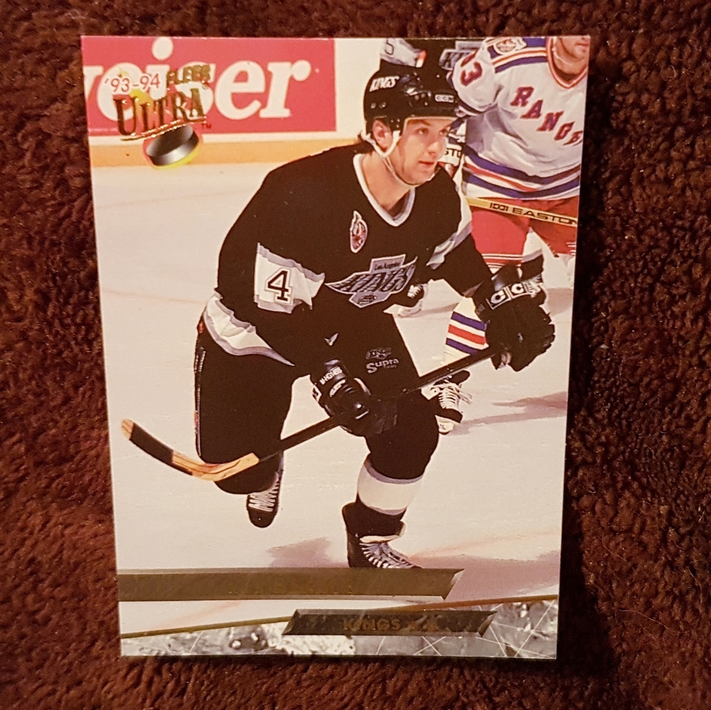 93'-94' Los Angeles Kings Rob Blake Hockey Card Ultra Fleer NHL Vintage #24